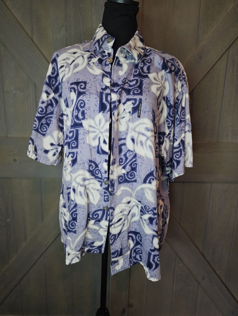 Local Motion Hawaii Aloha Shirt Men's Medium Tropical Floral Button Front